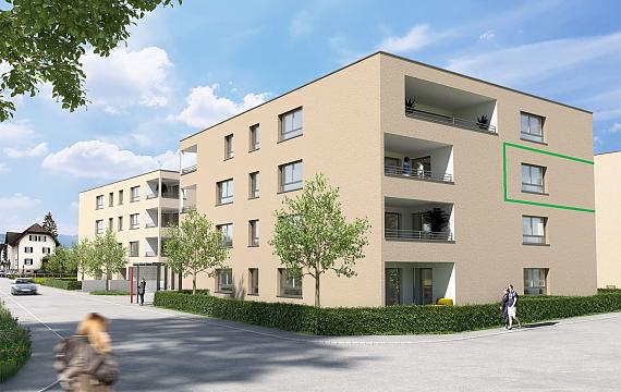 Neubautraum im Hatlerdorf! 4-Zi-Wohnung mit Loggia zu vermieten! Top B9 in Dornbirn