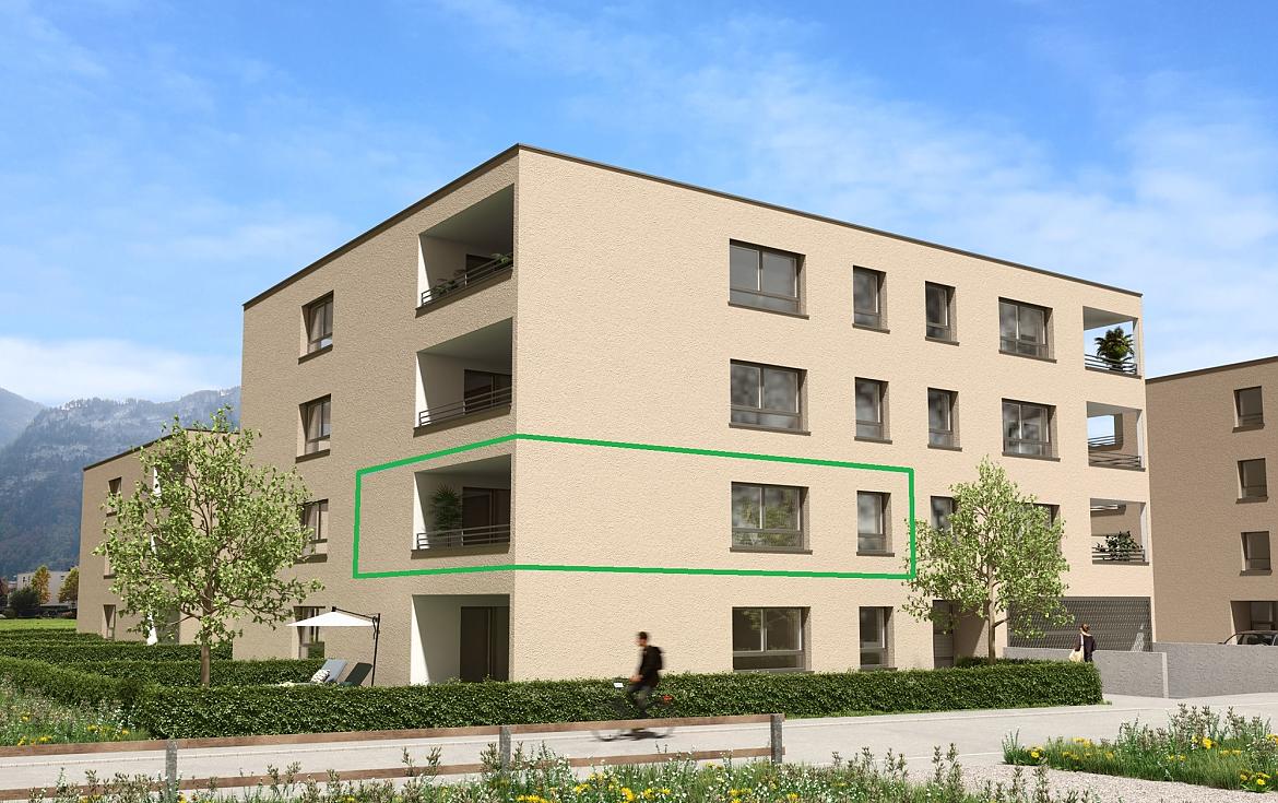 Neubautraum im Hatlerdorf! 3-Zi-Wohnung mit Loggia zu vermieten! Top A3 in Dornbirn